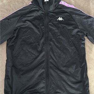 Kappa Black and Purple Track Jacket
